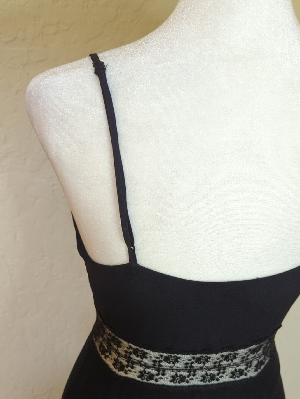 Reformation Black Lace-Panel Midi Slip Dress - Picture 12 of 16